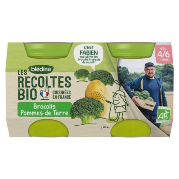 Bledina Recoltes Bio Brocol Pdt 2x130g