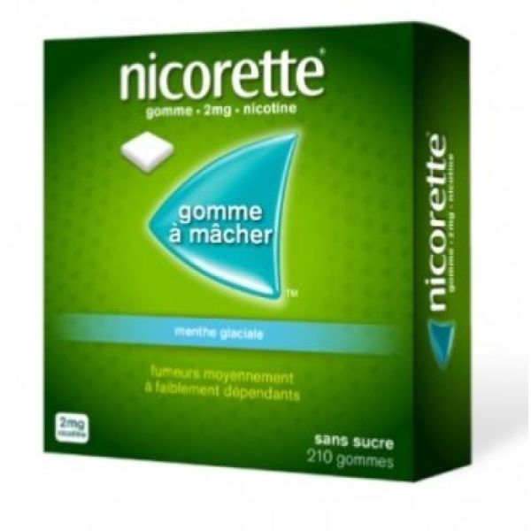 Nicorette 2mg Ice Mint - 210 gummies