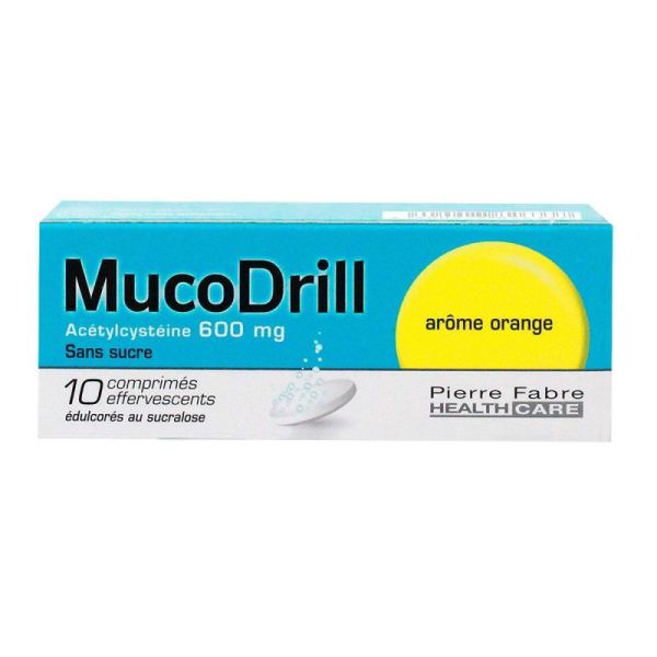 Mucodrill 600mg 10 tablets