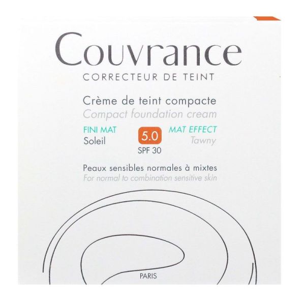 Crème teint compacte fini mat 10g - 5.0 Soleil