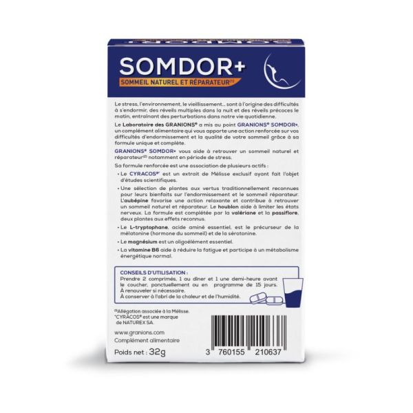 Somdor+ 30 tablets with plant extracts