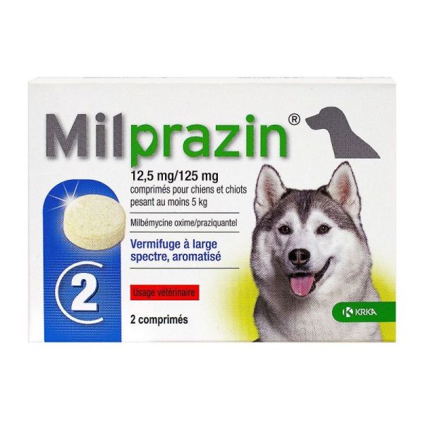 Milprazin 12.5/125 mg dogs 2 tablets