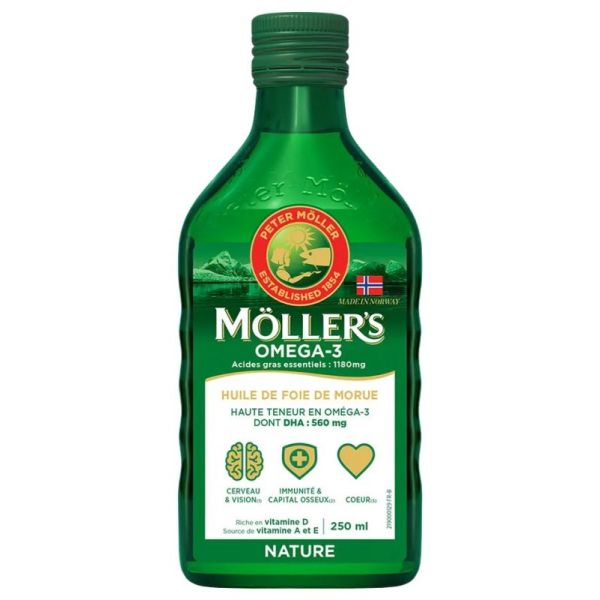 Mollers Hle Foie Morue Liqui S/Arom 250Ml