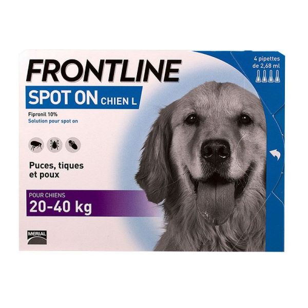 Spot On dog 20-40kg pipettes - 4 pipettes