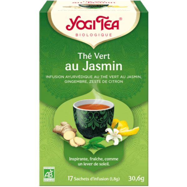 Jasmine Green Tea - Inspirational infusion, fresh, like a sunrise - 17 sachets