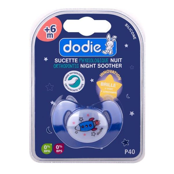 Physiological night pacifier 6 months +