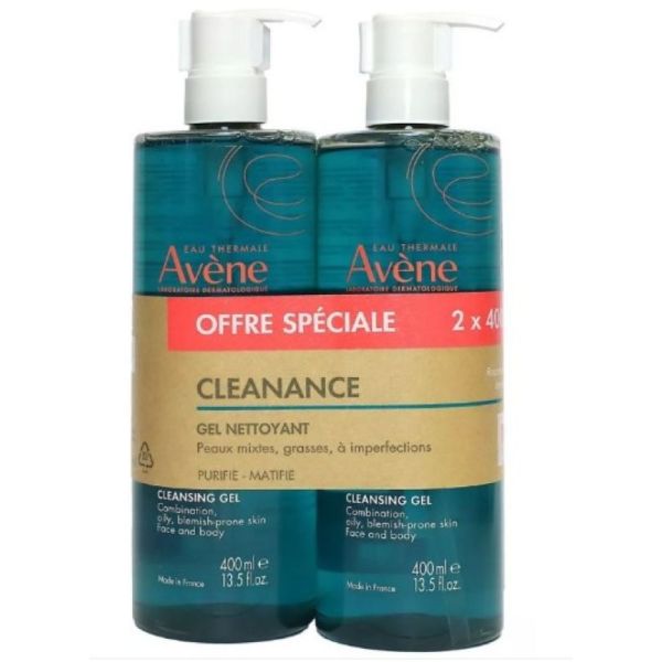 Avene Clean Gel Lav 2X400Ml