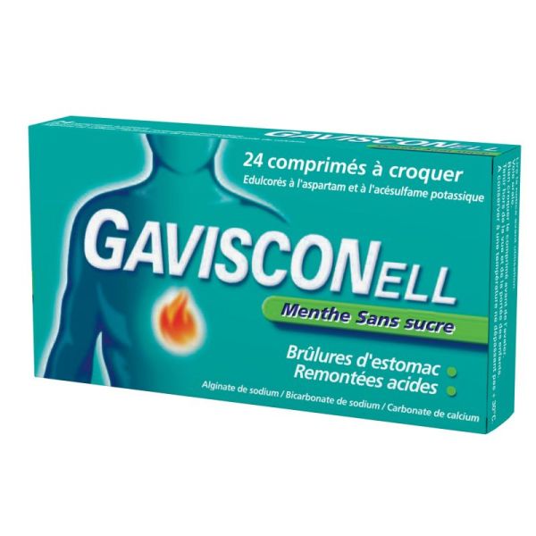 Gavisconell Mint Without sugar - 24 tablets