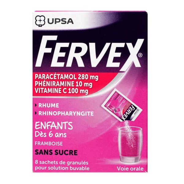 Fervex adults raspberry 8 sachets