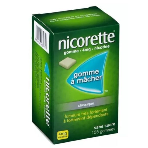 Nicorette 4mg Original 105 Chewing Gums