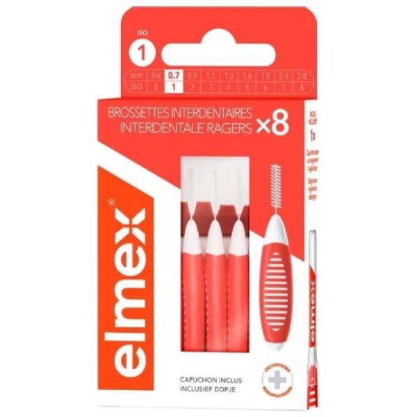 Elmex Brossettes Interdentaires 0,7Mm 8