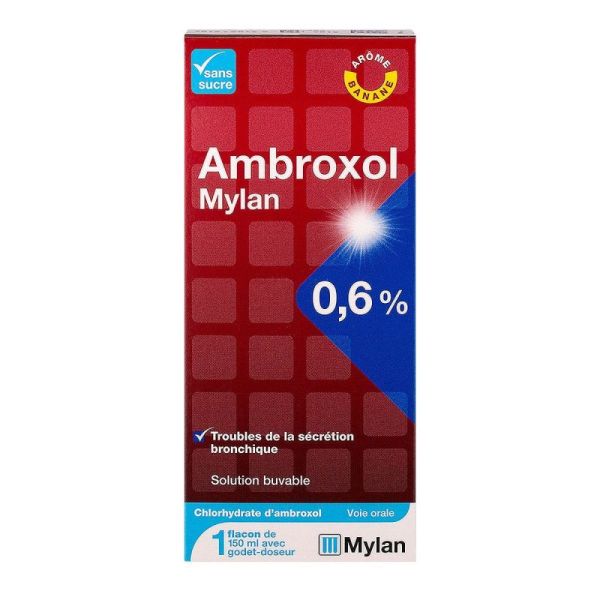 Ambroxol 0.6% Mylan banana flavor