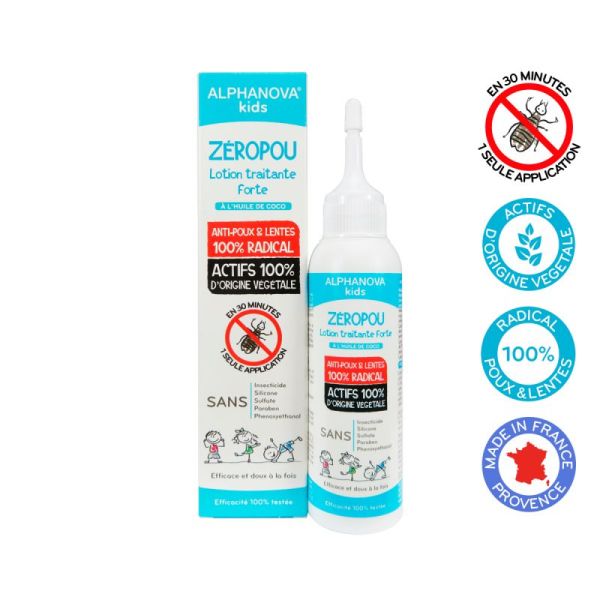 ZEROPOU - Anti-lice & nits lotion with coconut oil - 100ml