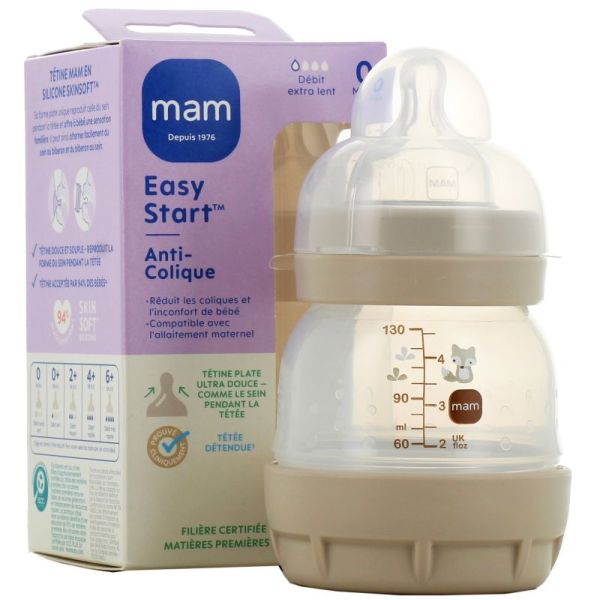 Mam Bib Easy Start A-C T0 130Ml Sable