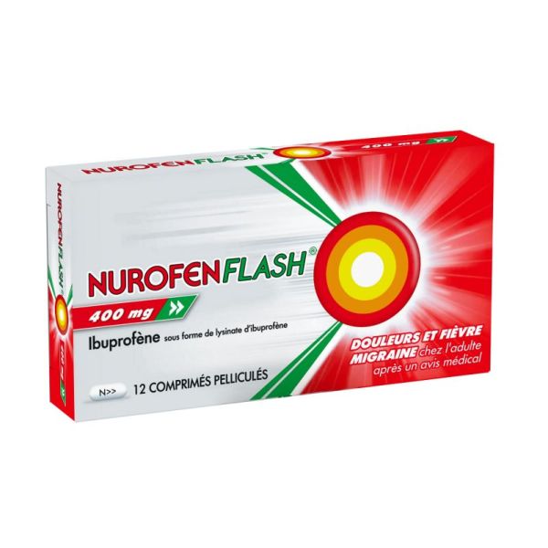 Nurofenflash 400mg 12 film-coated tablets