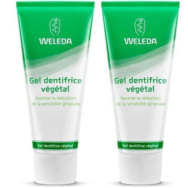 Vegetable toothpaste gel 2x75ml