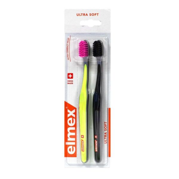 2 ultra-soft toothbrushes