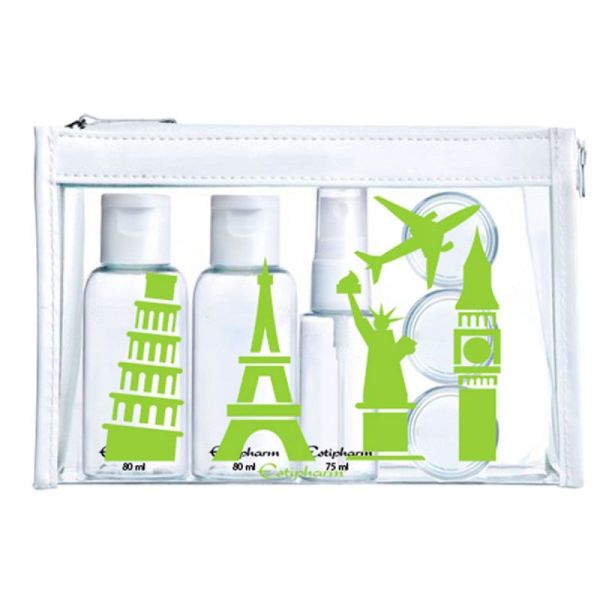 Green kit travel bottles 5 containers