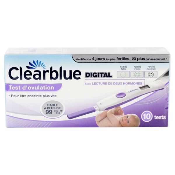 10 Clearblue digital ovulation tests 4 days