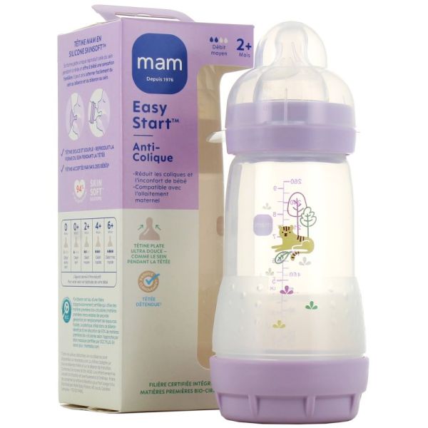 Mam Bib Easy Start A-C T2 260Ml Coton