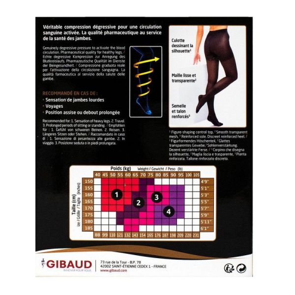 Gibaud - Activline 70D tights - Beige - size 1