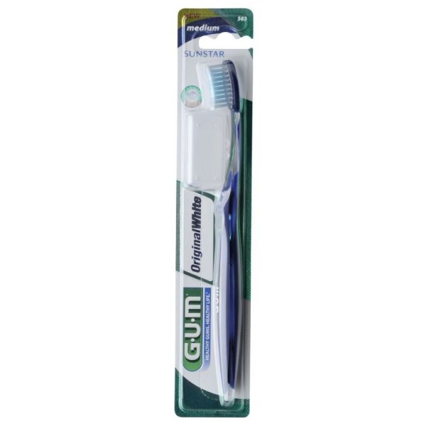 Original White Medium Compact Toothbrush