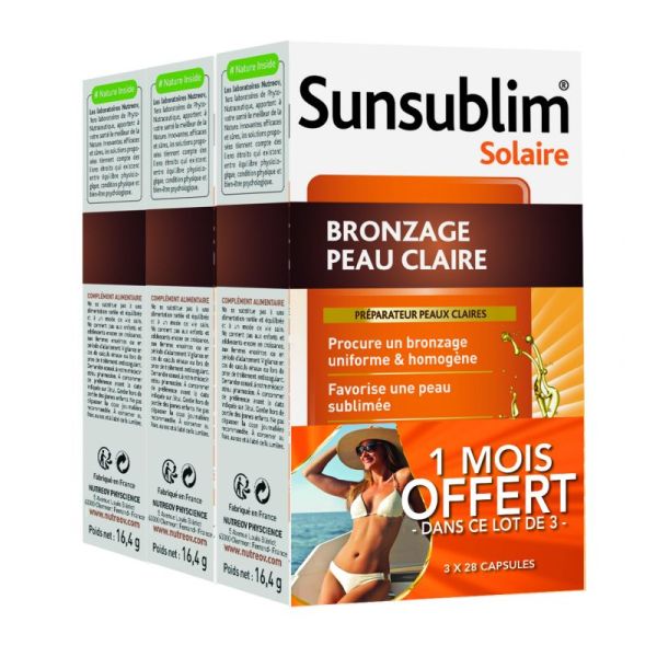 Sunsublim light skin tan 3x28 capsules