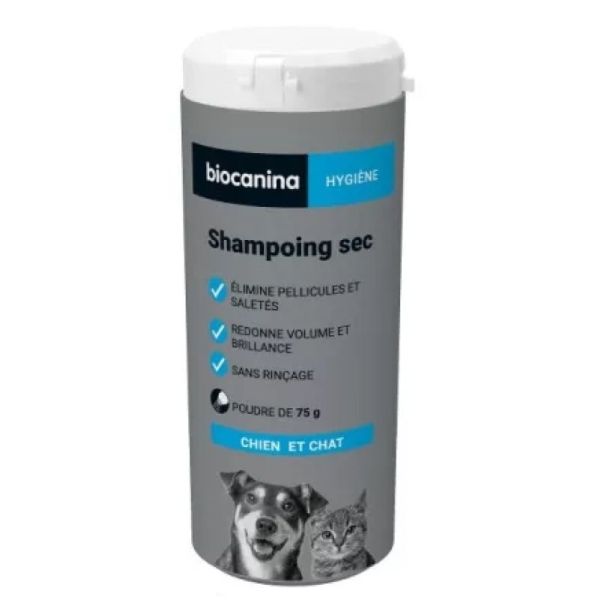 Dry shampoo dogs & cats Biocanina x 75 g