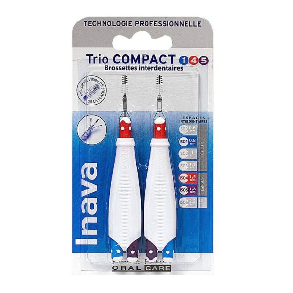 Trio Compact 2x3 interdental brushes 1/4/5