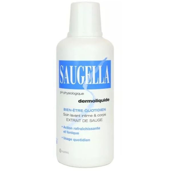 Saugella Dermoliquide - Intimate & body cleansing care 500 ml