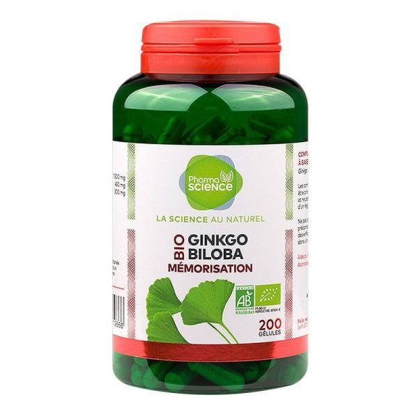 Organic ginkgo biloba 200 capsules