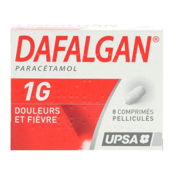 Dafalgan 1g 8 film-coated tablets