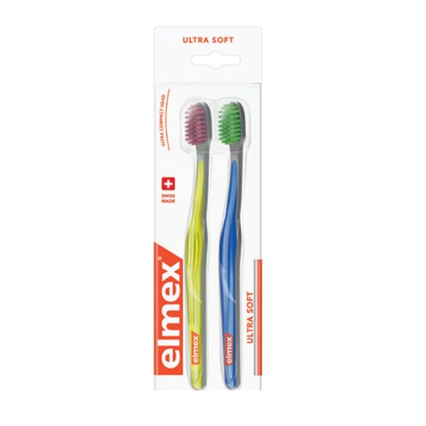 2 ultra-soft toothbrushes