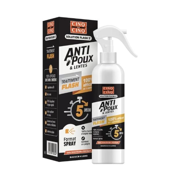 Cinq Sur Cinq Poux Spr Flash 5Min 150Ml