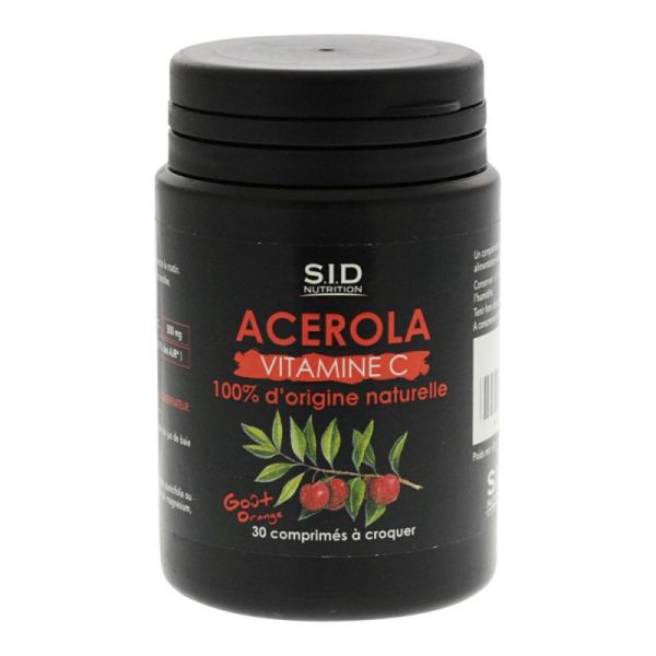 Acerola vitamin C 30 tablets