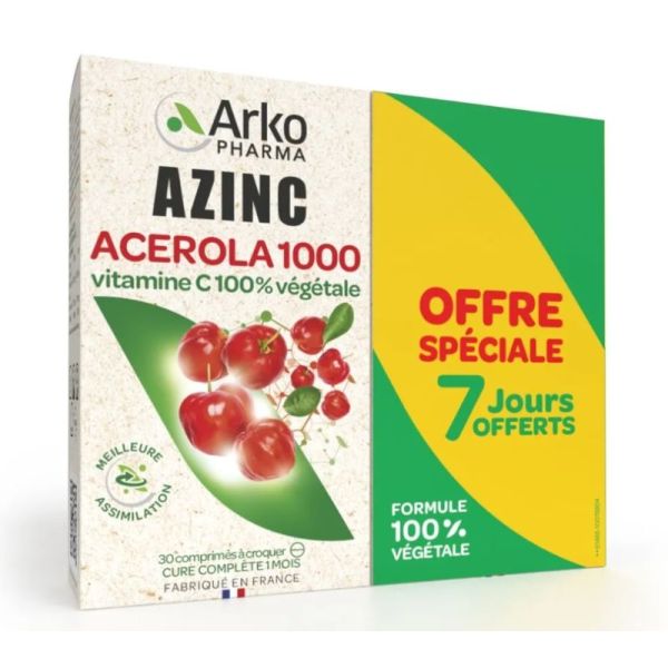 Azinc Naturel Acerola 2x30cp