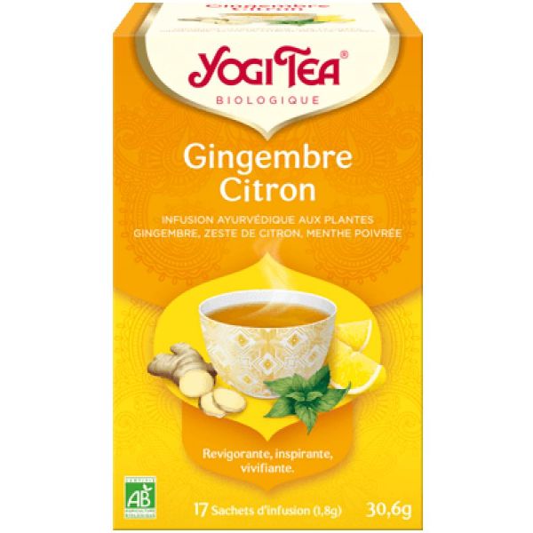 Ginger Lemon - Invigorating, Inspiring, Invigorating Infusion - 17 sachets