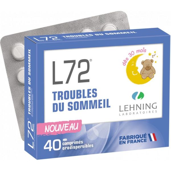 L72 Sleep Disorders - 40 Orodispersible Tablets