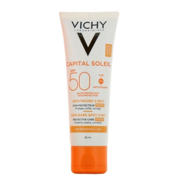 Ideal Sun tinted anti-dark spot care SPF50+ 50ml