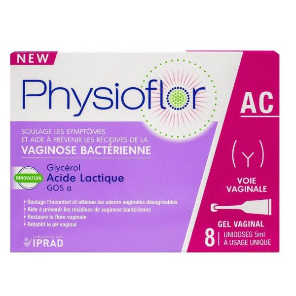 Physioflor AC vaginal gel 8 single doses