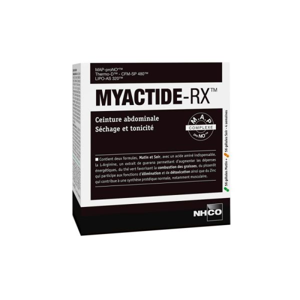 Myactide-RX - Abdominal belt, Drying and tone - 112 capsules