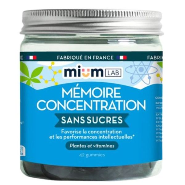 Mium Lab Gummies Memoi/Concent S/Sucre 42