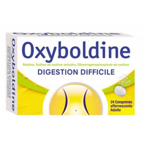 Oxyboldine 24 tablets difficult digestion