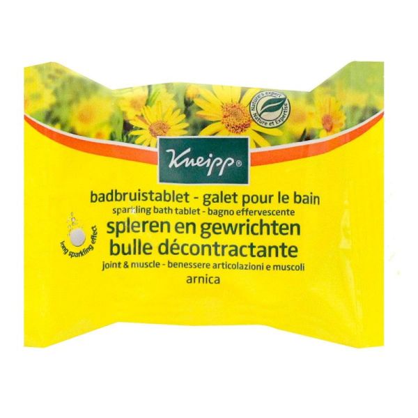 Effervescent pebble for the bath 80g - Arnica