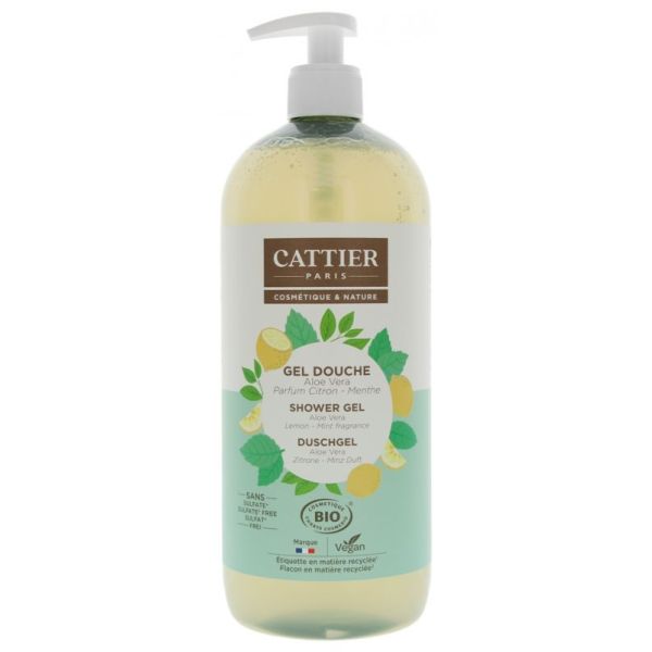 Cattier Gel Dche Citron/Menthe 1L