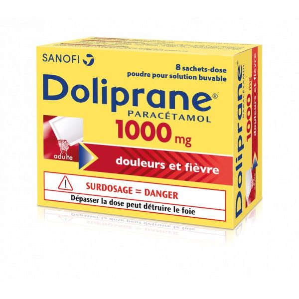 Doliprane 1000mg 8 sachets