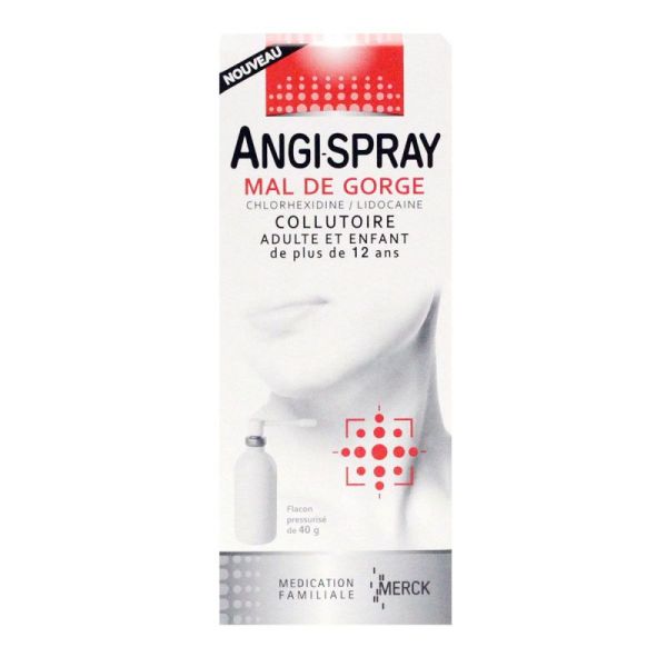 Angispray sore throat mouthwash 40g