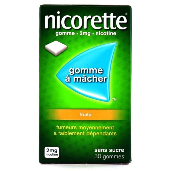 Nicorette 2mg Sugar Free Fruit - 30 gummies