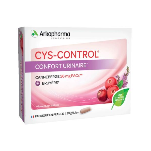 Cys-control - Urinary comfort - 20 capsules