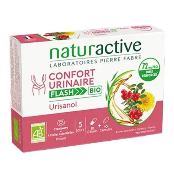 Naturactive Conf Urin Flas Bio1Gel10Caps